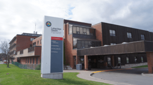Front of Bowmanville Hospital.