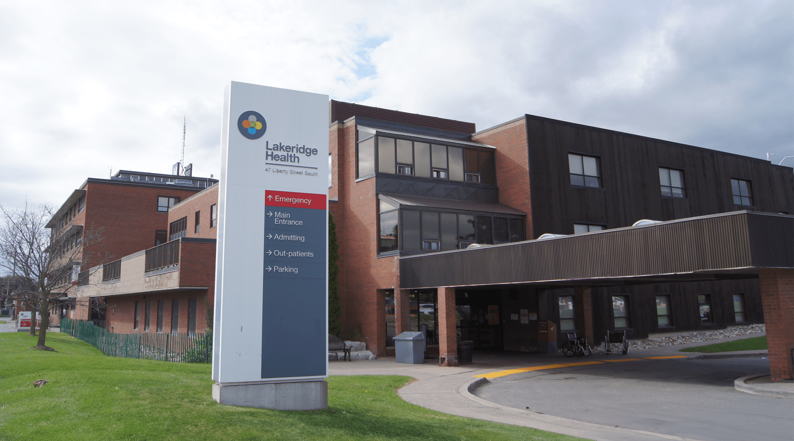 Front of Bowmanville Hospital.
