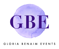 Gloria Benaim Events logo.