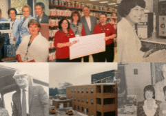 A collage of archival photos.
